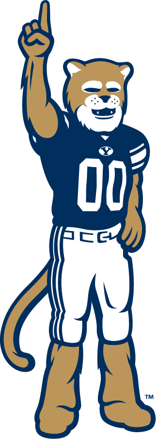 Brigham Young Cougars 2010-Pres Mascot Logo v2 iron on transfers for T-shirts